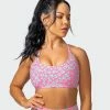 Muscle Nation Wanderlust Bralette - Cotton Candy Cheetah Print 1 Muscle Nation Wanderlust Bralette - Cotton Candy Cheetah Print
