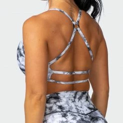 Muscle Nation Wanderlust Bralette - Grey Black Tie Dye Print 13 Muscle Nation Wanderlust Bralette - Grey Black Tie Dye Print