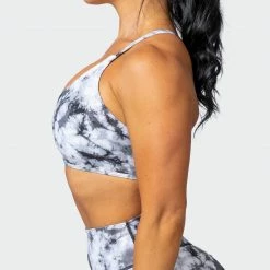 Muscle Nation Wanderlust Bralette - Grey Black Tie Dye Print 14 Muscle Nation Wanderlust Bralette - Grey Black Tie Dye Print