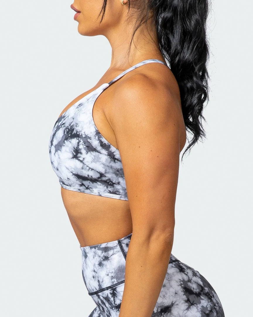 Muscle Nation Wanderlust Bralette - Grey Black Tie Dye Print 8 Muscle Nation Wanderlust Bralette - Grey Black Tie Dye Print