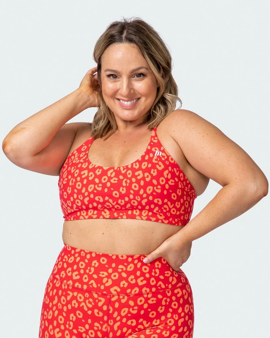 Muscle Nation Womens Wanderlust Bralette - Vibrant Cheetah Print 3 Muscle Nation Womens Wanderlust Bralette - Vibrant Cheetah Print