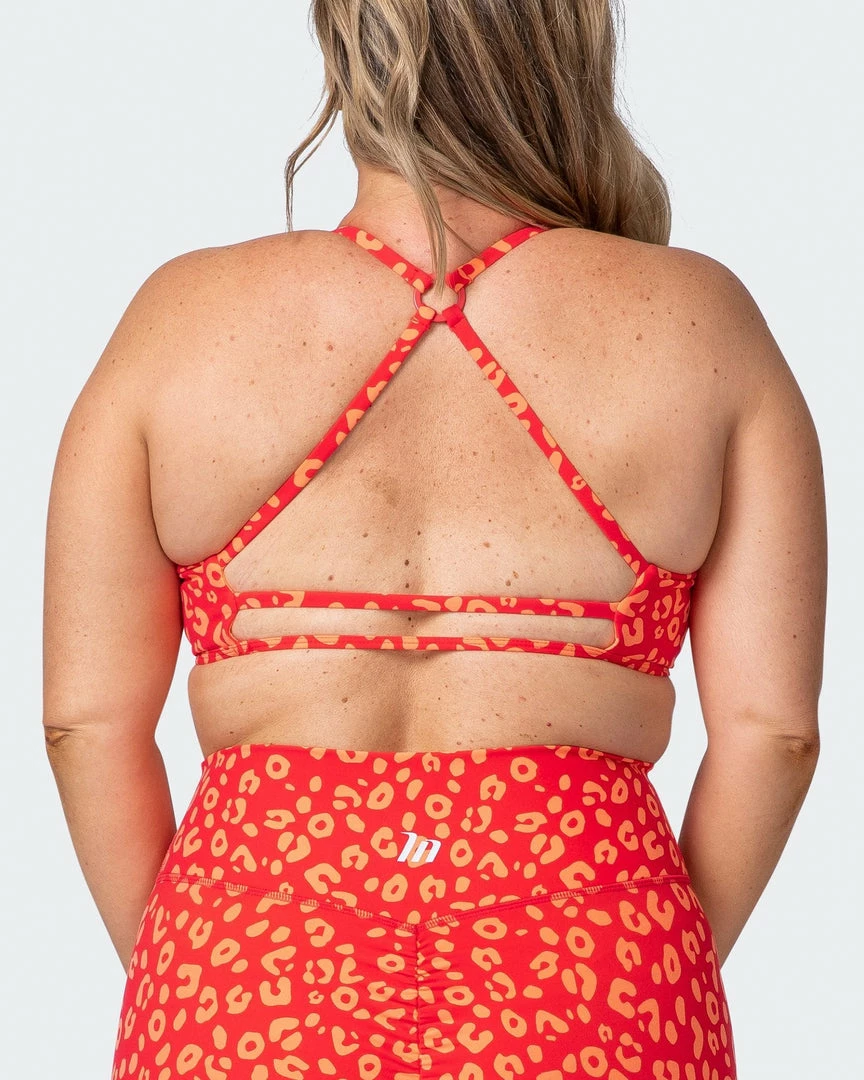 Muscle Nation Womens Wanderlust Bralette - Vibrant Cheetah Print 4 Muscle Nation Womens Wanderlust Bralette - Vibrant Cheetah Print