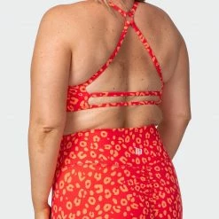 Muscle Nation Womens Wanderlust Bralette - Vibrant Cheetah Print 16 Muscle Nation Womens Wanderlust Bralette - Vibrant Cheetah Print