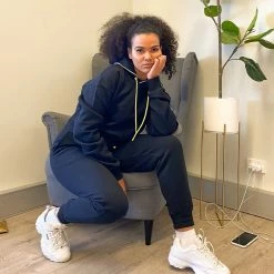 Muscle Nation Warm-Up Cropped Hoodie - Black 13 Muscle Nation Warm-Up Cropped Hoodie - Black