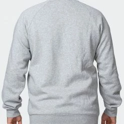 Muscle Nation Mens Courtside Vintage Pullover - Washed Light Grey 14 Muscle Nation Mens Courtside Vintage Pullover - Washed Light Grey