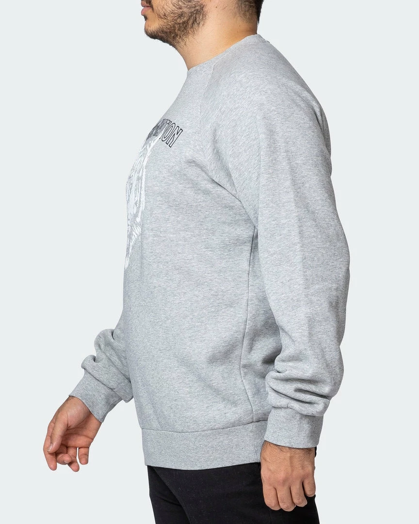 Muscle Nation Mens Courtside Vintage Pullover - Washed Light Grey 9 Muscle Nation Mens Courtside Vintage Pullover - Washed Light Grey