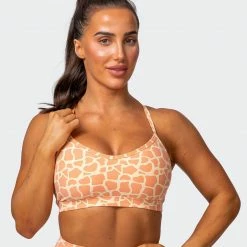 Muscle Nation Weightless Bra - Paradise Giraffe Print