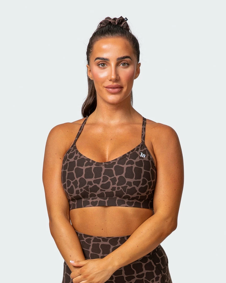 Muscle Nation 30% EOFY SALE Weightless Bra - Tonal Giraffe Print 3 Muscle Nation 30% EOFY SALE Weightless Bra - Tonal Giraffe Print