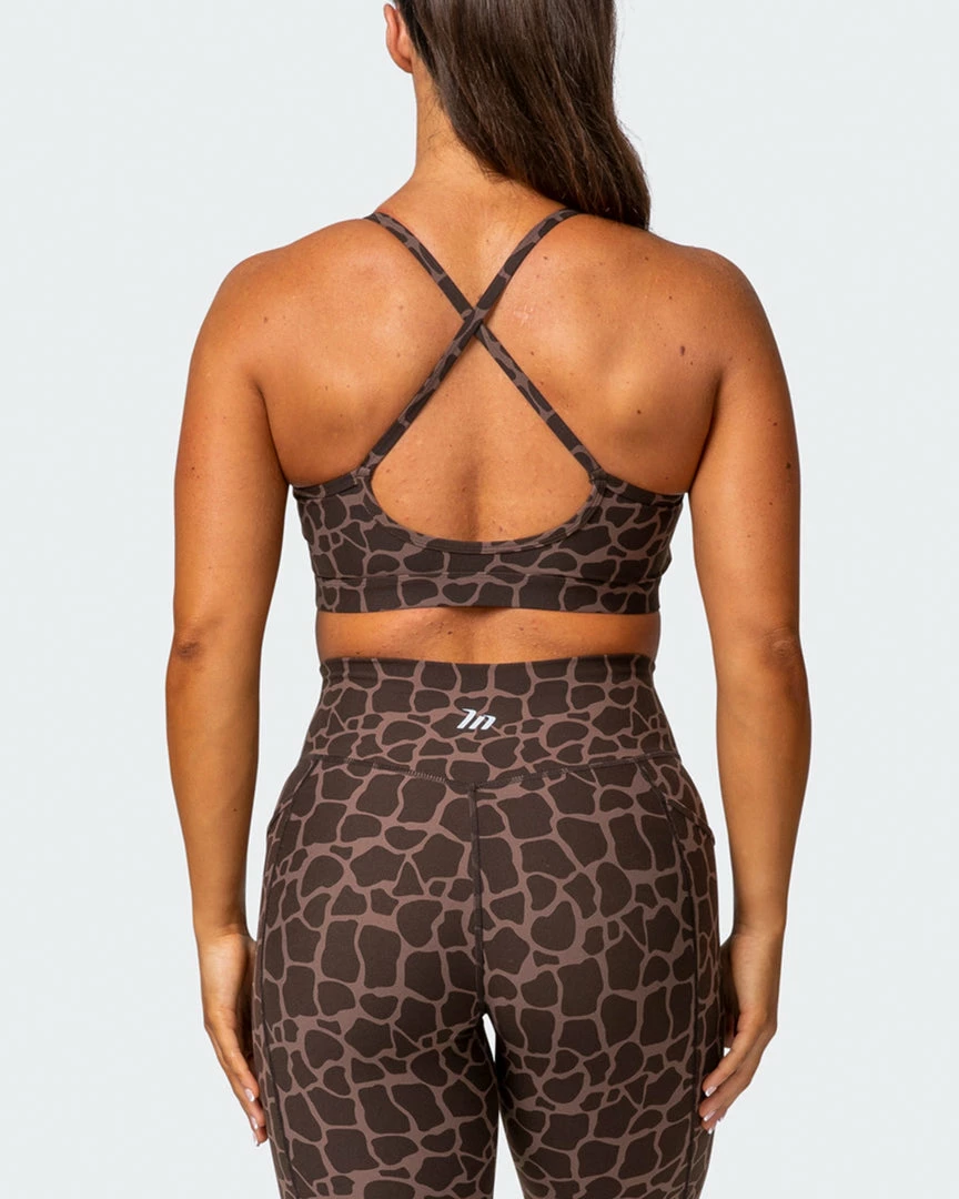 Muscle Nation 30% EOFY SALE Weightless Bra - Tonal Giraffe Print 5 Muscle Nation 30% EOFY SALE Weightless Bra - Tonal Giraffe Print
