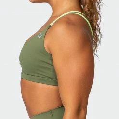 Muscle Nation Whirlwind Bralette - Green Ivy