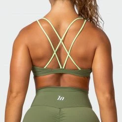 Muscle Nation Whirlwind Bralette - Green Ivy