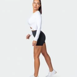 Muscle Nation Half Time Long Sleeve - White