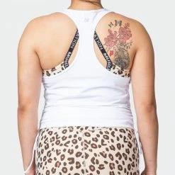 Muscle Nation Side Tie Maternity Tank - White 18 Muscle Nation Side Tie Maternity Tank - White