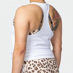 Muscle Nation Side Tie Maternity Tank - White 19 Muscle Nation Side Tie Maternity Tank - White