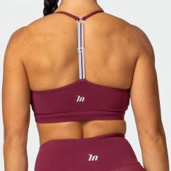 Muscle Nation Free Throw Bralette - Wine 21 Muscle Nation Free Throw Bralette - Wine