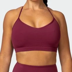 Muscle Nation Free Throw Bralette - Wine 14 Muscle Nation Free Throw Bralette - Wine