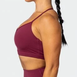Muscle Nation Free Throw Bralette - Wine 16 Muscle Nation Free Throw Bralette - Wine