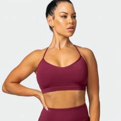 Muscle Nation Free Throw Bralette - Wine 17 Muscle Nation Free Throw Bralette - Wine