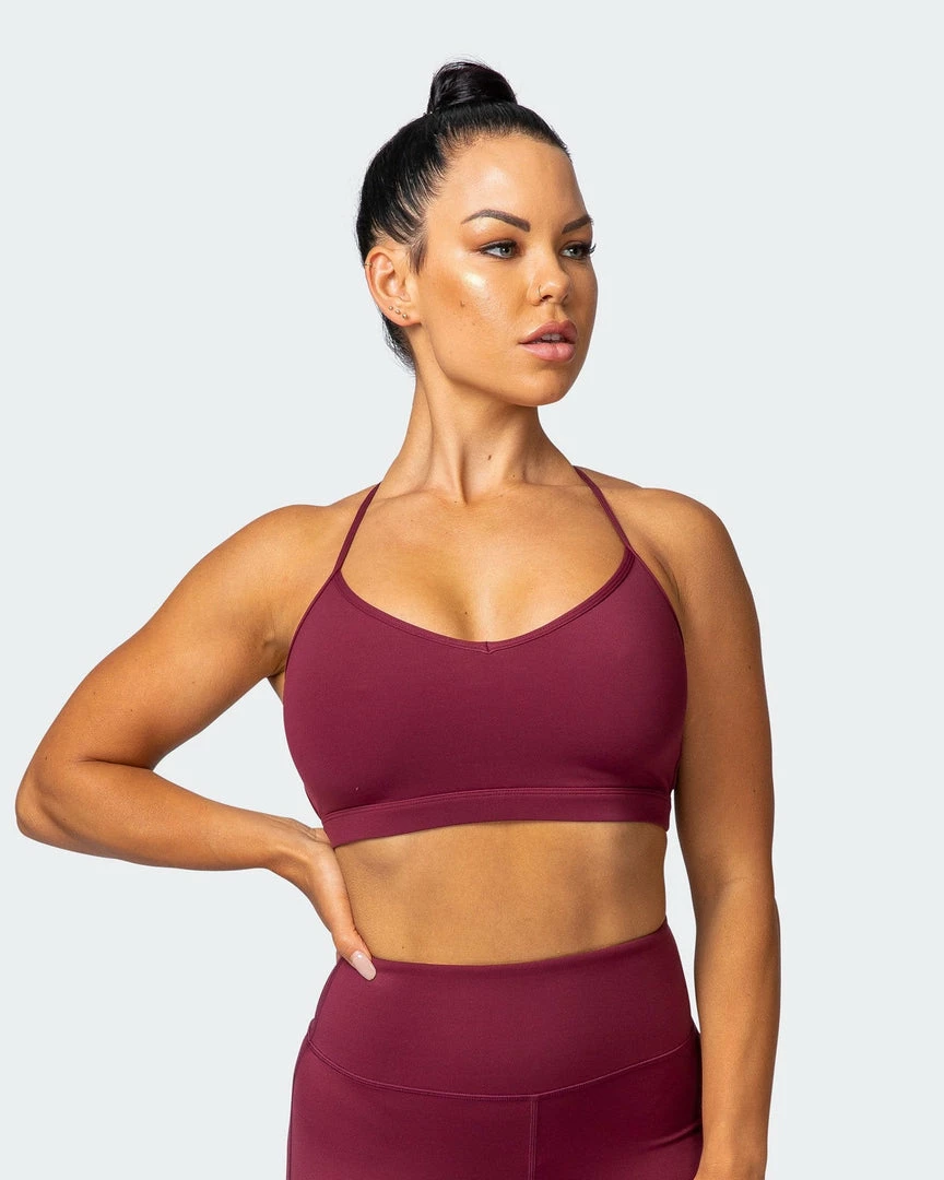 Muscle Nation Free Throw Bralette - Wine 8 Muscle Nation Free Throw Bralette - Wine