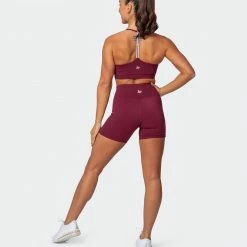 Muscle Nation Free Throw Bralette - Wine 18 Muscle Nation Free Throw Bralette - Wine