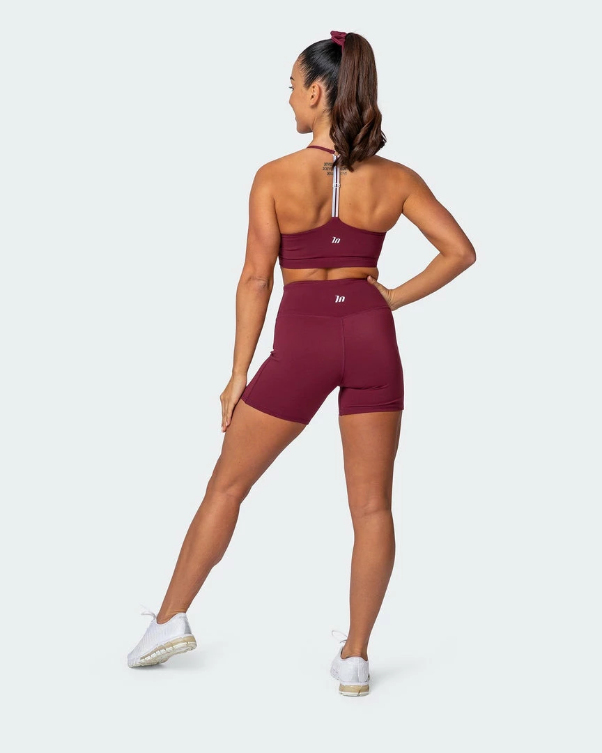Muscle Nation Free Throw Bralette - Wine 9 Muscle Nation Free Throw Bralette - Wine