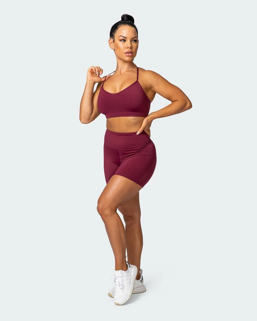 Muscle Nation Free Throw Bralette - Wine 10 Muscle Nation Free Throw Bralette - Wine