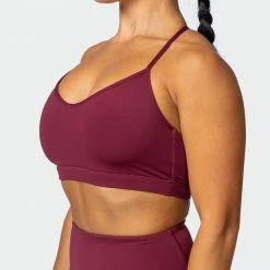 Muscle Nation Free Throw Bralette - Wine 20 Muscle Nation Free Throw Bralette - Wine
