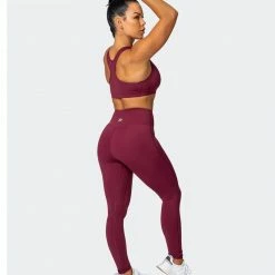 Muscle Nation Strike Bra - Wine Womens