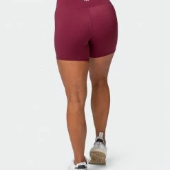 Muscle Nation Superior Squat Bike Shorts - Wine Non Scrunch
