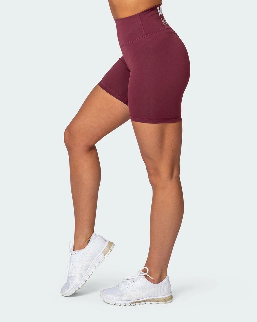Muscle Nation Prize Fighter Bike Shorts - Wine W/ White & Fawn 6 Muscle Nation Prize Fighter Bike Shorts - Wine W/ White & Fawn