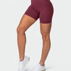 Muscle Nation Prize Fighter Bike Shorts - Wine W/ White & Fawn 14 Muscle Nation Prize Fighter Bike Shorts - Wine W/ White & Fawn
