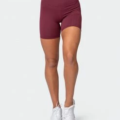 Muscle Nation Prize Fighter Bike Shorts - Wine W/ White & Fawn 17 Muscle Nation Prize Fighter Bike Shorts - Wine W/ White & Fawn