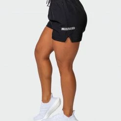 Muscle Nation Womens Elevate Active Shorts - Black