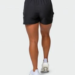 Muscle Nation Womens Elevate Active Shorts - Black