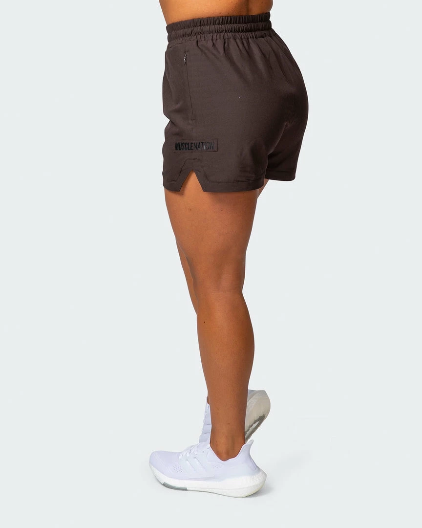 Muscle Nation Womens Elevate Active Shorts - Cocoa 30% EOFY SALE 5 Muscle Nation Womens Elevate Active Shorts - Cocoa 30% EOFY SALE