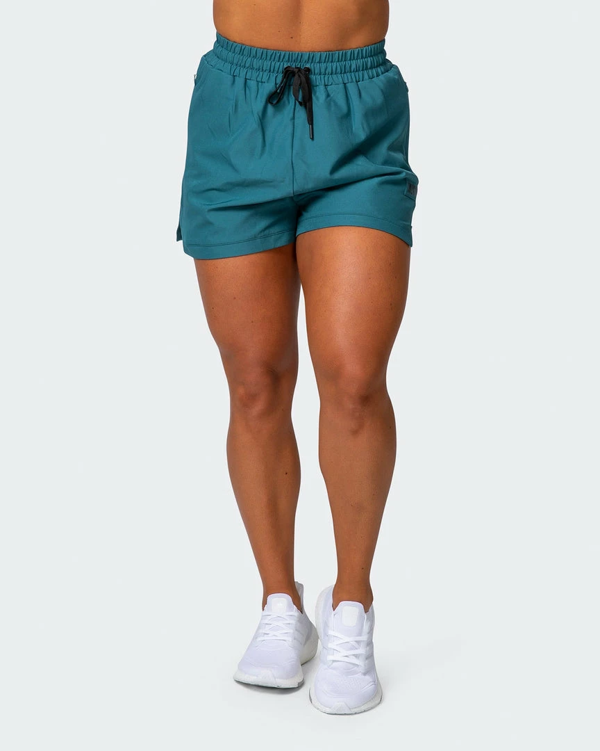 Muscle Nation Womens Elevate Active Shorts - Deep Teal 30% EOFY SALE 4 Muscle Nation Womens Elevate Active Shorts - Deep Teal 30% EOFY SALE