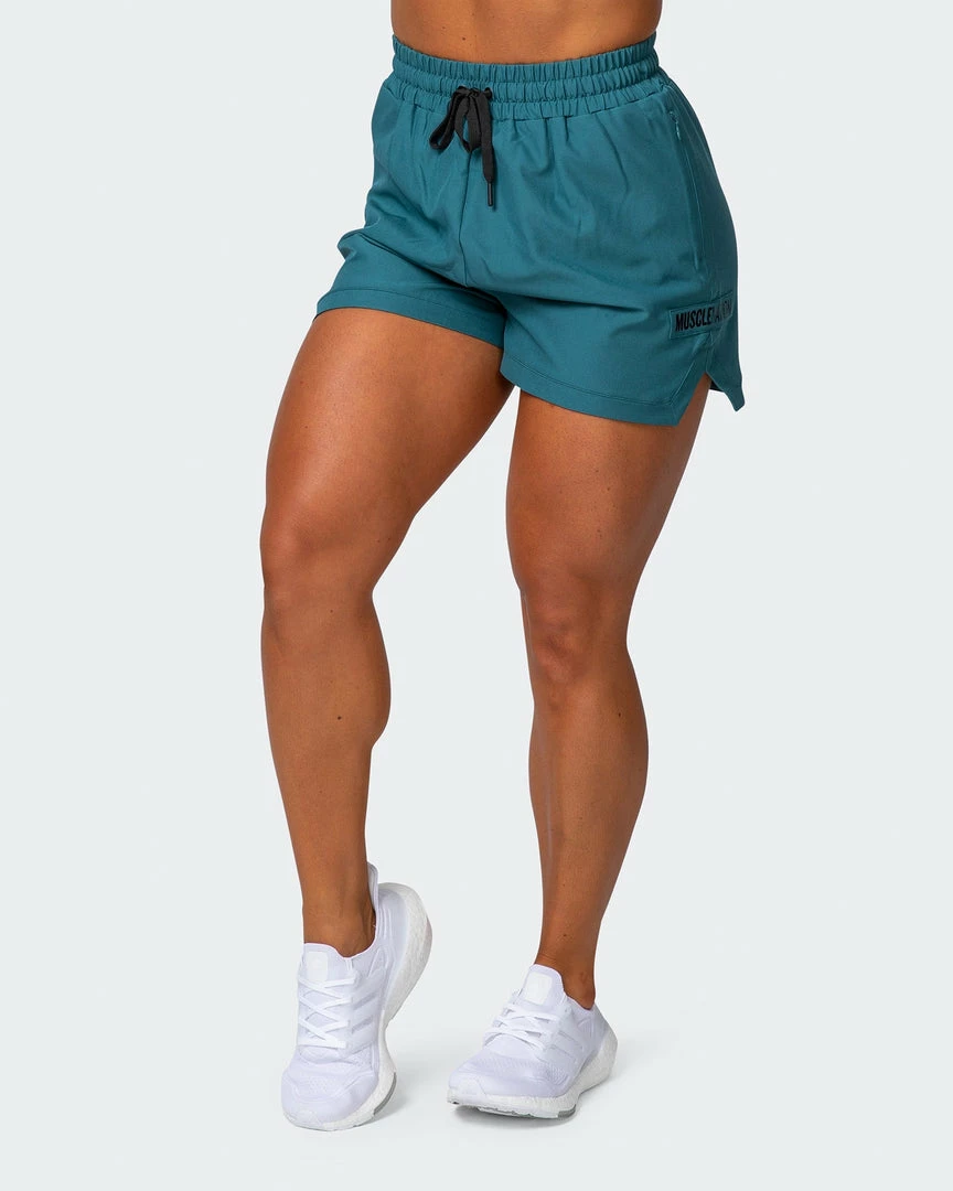 Muscle Nation Womens Elevate Active Shorts - Deep Teal 30% EOFY SALE 5 Muscle Nation Womens Elevate Active Shorts - Deep Teal 30% EOFY SALE