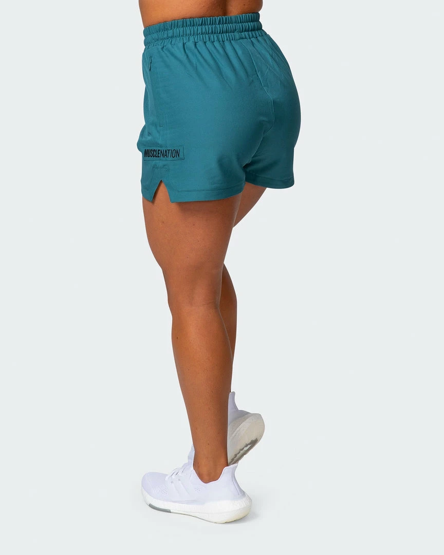 Muscle Nation Womens Elevate Active Shorts - Deep Teal 30% EOFY SALE 7 Muscle Nation Womens Elevate Active Shorts - Deep Teal 30% EOFY SALE