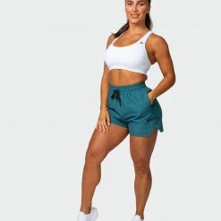 Muscle Nation Womens Elevate Active Shorts - Deep Teal 30% EOFY SALE 15 Muscle Nation Womens Elevate Active Shorts - Deep Teal 30% EOFY SALE