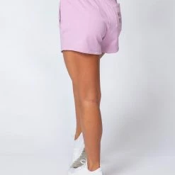 Muscle Nation High Waisted Rest Day Shorts - Washed Dusty Lilac Womens