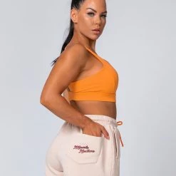 Muscle Nation Womens High Waisted Surf Shorts - Sand