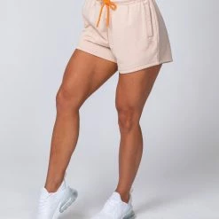 Muscle Nation Womens High Waisted Surf Shorts - Sand