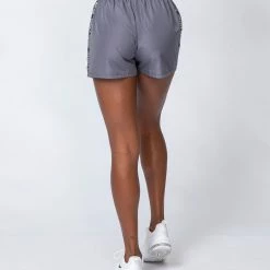 Muscle Nation Tempo Training Shorts - Sleet Grey Womens
