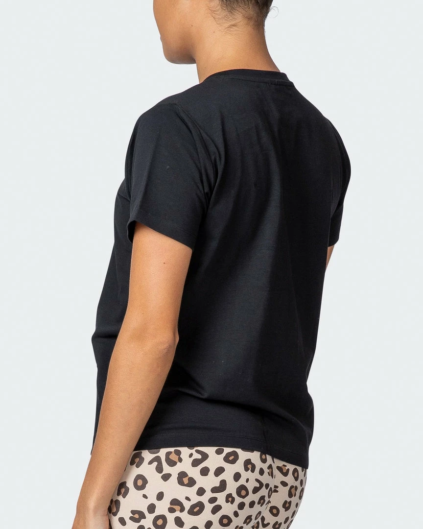 Muscle Nation Womens Timeless Tee - Black 8 Muscle Nation Womens Timeless Tee - Black