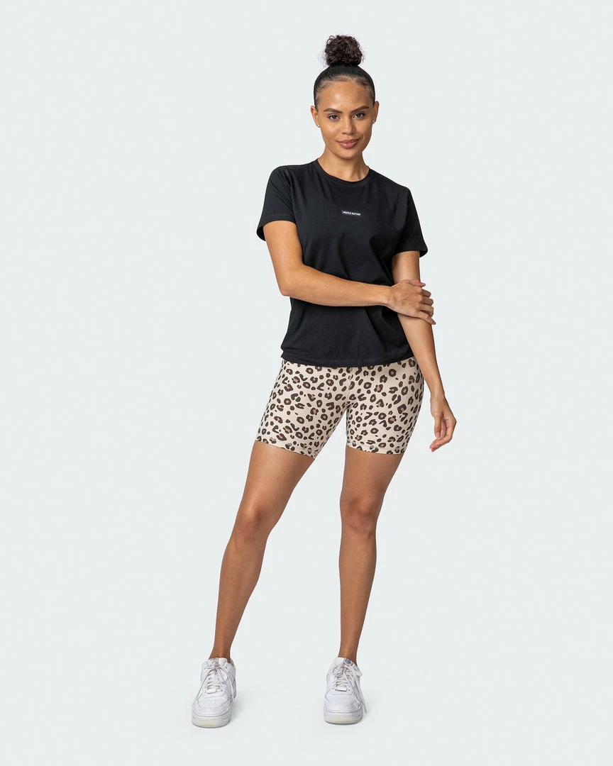 Muscle Nation Womens Timeless Tee - Black 10 Muscle Nation Womens Timeless Tee - Black