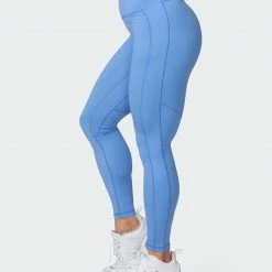 Muscle Nation Zero Rise Ankle Length Leggings - Arctic Blue