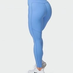 Muscle Nation Zero Rise Ankle Length Leggings - Arctic Blue