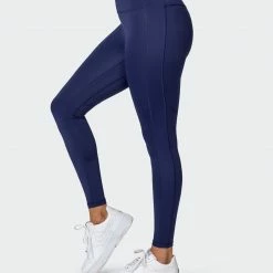 Muscle Nation Featured Zero Rise Ankle Length Leggings - Indigo