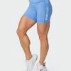 Muscle Nation Zero Rise Bike Shorts - Arctic Blue Featured