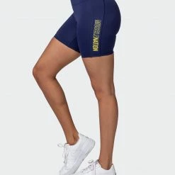 Muscle Nation Zero Rise Bike Shorts - Indigo